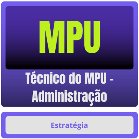 MPU (Técnico do MPU – Administração) + Passo Estrategico – Pós-Edital – 2025 – Estrategia Rateio Pos Edital Posedital